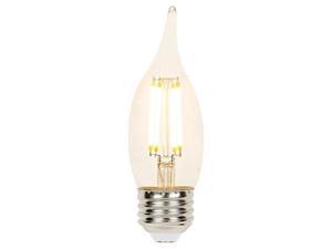westinghouse lighting 4317100 60watt equivalent ca11 dimmable clear filament medium base led light bulb, single pack,