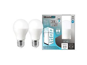 Pack of 4 Soft White Miracle LED 604715 Low Profile General Purpose LED Bulb with Medium Base