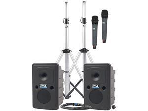 anchor audio go getter deluxe package dual with passive companion speaker and two wireless microphones anchor audio go getter deluxe package dual with passive companion speaker and two wireless microphones