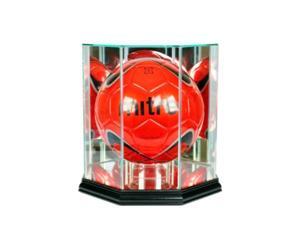 perfect cases mls octagon soccer ball glass display case, black perfect cases mls octagon soccer ball glass display case, black
