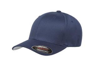 flexfit men's athletic baseball fitted cap, navy, large/extra large