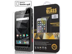 2X Hard 9H Tempered Glass Clear Screen Protector Crack Saver Guard for Sonim XP8