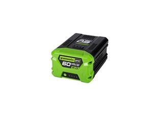 greenworks pro 60volt max 2amp hours rechargeable lithium ion liion cordless power equipment battery