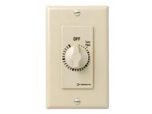 intermatic fd5m 5minute springloaded automatic shutoff inwall timer for fans and lights, ivory