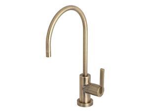 kingston brass ks8193ctl continental water filtration faucet, 57/8" in spout reach, vintage brass kingston brass ks8193ctl continental water filtration faucet, 57/8" in spout reach, vintage brass