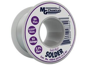 0.062 Diameter MG Chemicals 60/40 Rosin Core Leaded Solder 1 lbs Spool 