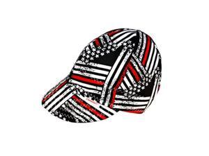 Comeaux Caps Reversible Welding Cap Police Flag Size 7 7//8