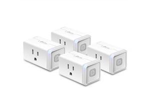 kasa smart wifi plug lite by tplink 4pack 12 amp, reliable wifi connection, no hub required, works with alexa echo & google assistant hs103p4