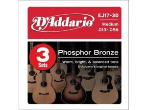 d'addario ej17 phosphor bronze medium acoustic strings 3pack d'addario ej17 phosphor bronze medium acoustic strings 3pack