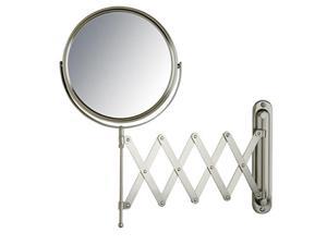 jerdon jp2027n 8inch wall mount makeup mirror with 7x magnification, nickel finish