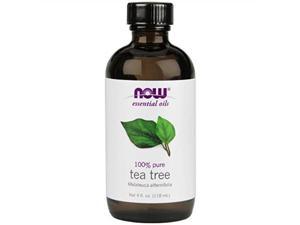 now essential oils, tea tree oil, cleansing aromatherapy scent, steam distilled, 100% pure, vegan, 4ounce