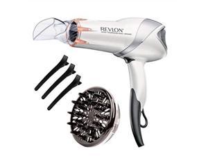 revlon 1875w infrared hair dryer with hair clips