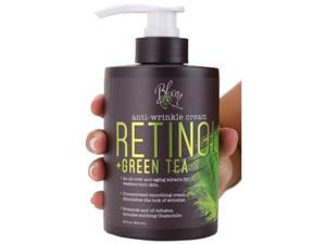bloom retinol + green tea cream antiwrinkle for fine lines, wrinkles, sun damaged skin, age spots, crows feet. large 15oz bottle bloom retinol + green tea cream antiwrinkle for fine lines, wrinkles, sun damaged skin, age spots, crows feet. large 15oz bottle