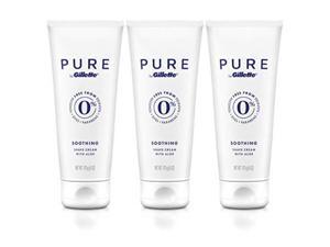 pure by gillette shaving cream for men, 6 ounce, pack of 3 pure by gillette shaving cream for men, 6 ounce, pack of 3