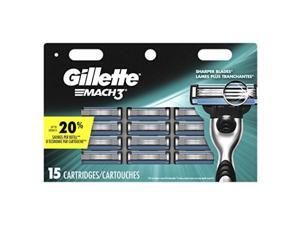 gillette mach3 men's razor blades, 15 blade refills gillette mach3 men's razor blades, 15 blade refills