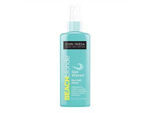 john frieda beach blonde sea waves salt spray, 5 ounce wave texturizing spray, with natural sea salt to enhance wavy hair for tousled volume