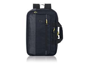 solo velocity 15.6 inch laptop hybrid backpack briefcase, navy/grey solo velocity 15.6 inch laptop hybrid backpack briefcase, navy/grey