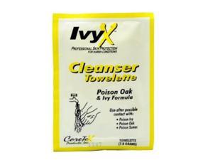 ivyx poison ivy oak cleansing towelettes, 2 pack