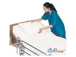 priva all in one hospital bed in a bag, top sheet, bottom sheet, pillow case and blanket, white priva all in one hospital bed in a bag, top sheet, bottom sheet, pillow case and blanket, white