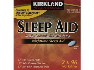 kirkland signature nighttime sleep aid doxylamine succinate 25 mg 192 tablets