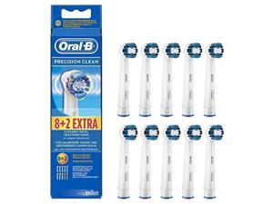 genuine original oralb braun precision clean replacement rechargeable toothbrush heads 10 count