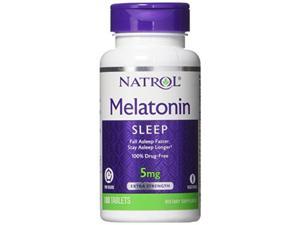 natrol melatonin time release tablets, 5mg, 100 count
