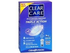clear care triple action travel pack cleaning and disinfecting solution, 3 count clear care triple action travel pack cleaning and disinfecting solution, 3 count