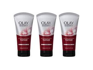 facial cleanser by olay regenerist, detoxifying pore scrub & exfoliator, 5 ounce pack of 3 packaging may vary facial cleanser by olay regenerist, detoxifying pore scrub & exfoliator, 5 ounce pack of 3 packaging may vary