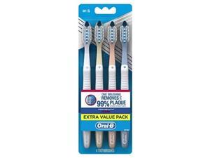 oralb prohealth toothbrush, allinone, 4 count, color may vary