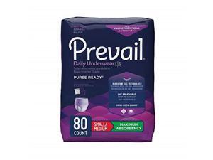 prevail maximum absorbency incontinence underwear for women, small/medium, 80 total count prevail maximum absorbency incontinence underwear for women, small/medium, 80 total count