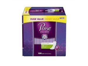 poise daily incontinence panty liners, very light absorbency, regular, 126 count