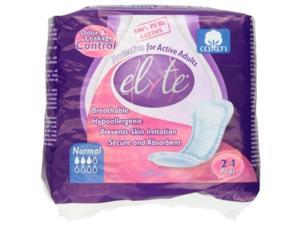 elyte elyte light inco pads normal, 24 count
