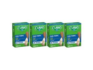 curad flexfabric, 3/4 inches x 3 inches bandages, 30 count pack of 4 curad flexfabric, 3/4 inches x 3 inches bandages, 30 count pack of 4