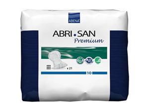 abena abrisan premium incontinence pads, size 10  extra, 21 count