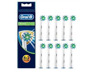braun oralb crossaction toothbrush heads with bacterial protection and prevents bacterial growth on the bristles pack of 10