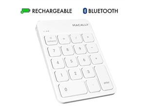 macally wireless bluetooth numeric keypad keyboard for laptop, apple mac imac macbook pro/air, ipad windows pc, tablet, or desktop computer rechargeable 18 key slim number pad numerical numpad white macally wireless bluetooth numeric keypad keyboard for laptop, apple mac imac macbook pro/air, ipad windows pc, tablet, or desktop computer rechargeable 18 key slim number pad numerical numpad white