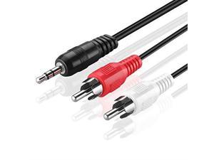 Black Alpluto 3.5mm Audio Cable Male to Male 3.5 mm M/M Auxiliary Stereo Audio Connectors 20ft 