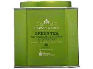 harney sons green tea with coconut ginger and vanilla 30 sachets 2 67 oz 75 g harney sons green tea with coconut ginger and vanilla 30 sachets 2 67 oz 75 g