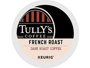 tully's coffee, french roast, singleserve keurig kcup pods, dark roast coffee, 48 count 2 boxes of 24 pods
