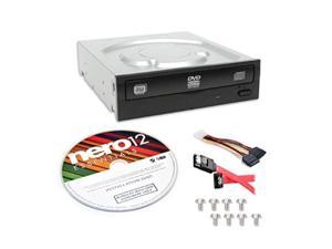 liteon super allwrite ihas12404kit 24x dvd+/rw dual layer burner + nero 12 essentials burning software + sata cable kit