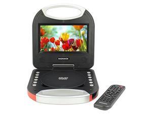 magnavox mtft750rd red 7 inch portable dvd player with remote control, and car adapter, tft screen, cd player magnavox mtft750rd red 7 inch portable dvd player with remote control, and car adapter, tft screen, cd player