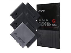 lupin microfiber cleaning cloths, 6 pack premium ultra lint free polishing cloth for cell phone, tablets, laptops, ipad, glasses, camera lens, tv screens & other delicate surfaces black lupin microfiber cleaning cloths, 6 pack premium ultra lint free polishing cloth for cell phone, tablets, laptops, ipad, glasses, camera lens, tv screens & other delicate surfaces black