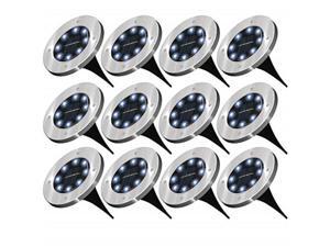 sunco lighting 12 pack solar path lights, dusktodawn, 7000k diamond white, cross spike stake for easy in ground install, solar powered led landscape lighting rohs/ce sunco lighting 12 pack solar path lights, dusktodawn, 7000k diamond white, cross spike stake for easy in ground install, solar powered led landscape lighting rohs/ce