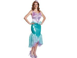 disguise women's ariel deluxe adult costume, multi, large