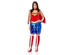 rubie's women's deluxe wonder woman costume, blue/red, large 1014 rubie's women's deluxe wonder woman costume, blue/red, large 1014