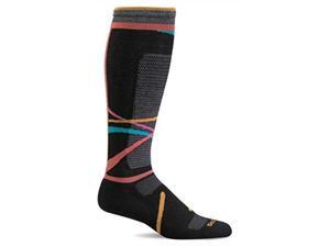 sockwell women's free ski medium compression sock, black s/m sockwell women's free ski medium compression sock, black s/m