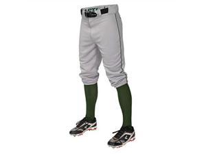 easton pro+ knicker pant youth piped grey/green s