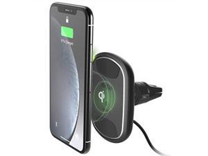 iottie itap 2 wireless magnetic qi wireless charging air vent mount || compatible with iphone xs xr x max samsung s10 s9 + smartphones | + dual car charger