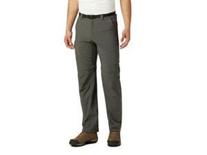 columbia men's silver ridge convertible pant, breathable, upf 50 sun protection, gravel, 34x30 columbia men's silver ridge convertible pant, breathable, upf 50 sun protection, gravel, 34x30