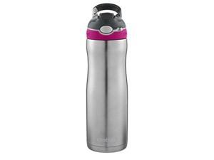 contigo autospout straw ashland chill stainless steel water bottle, 20 oz, very berry contigo autospout straw ashland chill stainless steel water bottle, 20 oz, very berry